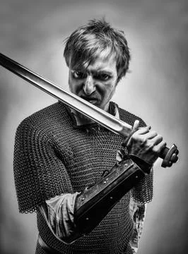 Medieval knight Stockfoto's