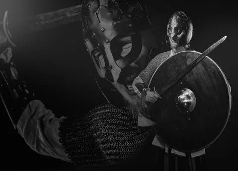 Medieval knight Stock-Fotos