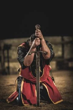 Medieval knight Fotos de archivo