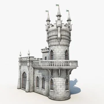 Medieval Knights Castle 3D Model