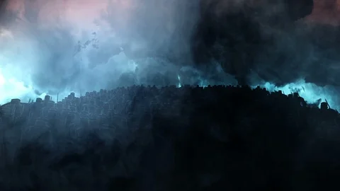 Medieval Knights Going to War Stock Footage 107211731
