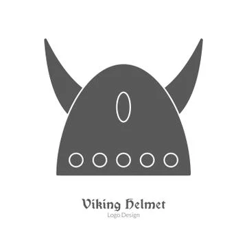 Medieval logo emblem template, black simple style Stock Illustration