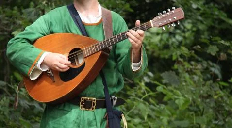 Medieval Mandolin. Stock Photos