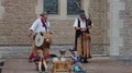 Medieval market culture event musicians in Brunswick Germany 4k or 4k+ Resolution