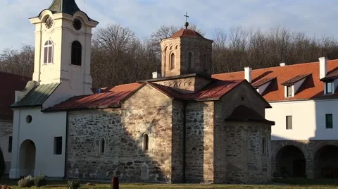 Medieval monastery Mesić Stock Footage 50333904