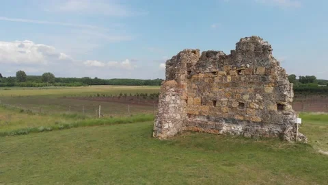 Medieval monastery ruins in Hungary Stock Footage 169968147