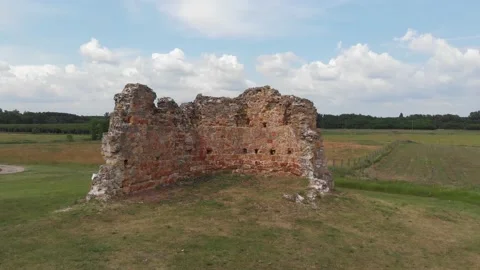 Medieval monastery ruins in Hungary Stock Footage 169968158