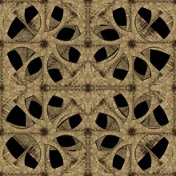 Medieval Ornate Seamless Pattern Digital collage technique abstract geomet... Stock Photos