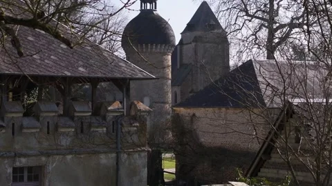 Medieval place close up Video stock 301980188