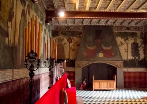Medieval room Foto stock