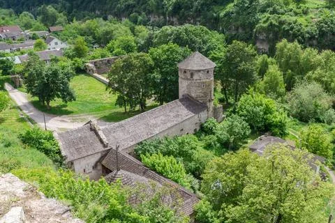 Medieval Rus Gate complex of defensive buildings, Kamianets-Podilskyi, Ukrain Stock Photos