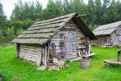 Medieval shack Stock-Fotos
