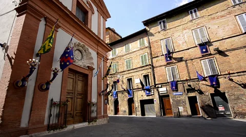 Medieval siena 库存影片 34395672