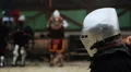 Medieval soldier accepting challenge, starting attack on rival in tournament HD Footage