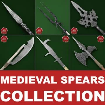 Medieval Lances Pack | 3D Model Collection