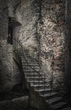 A medieval staircase Stock Photos