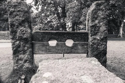 Medieval stocks Stock Photos