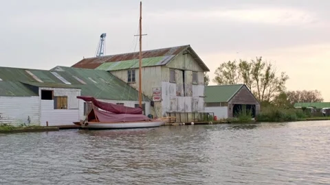 Medieval stone bridge over the river at late afternoon Video stock 252522763