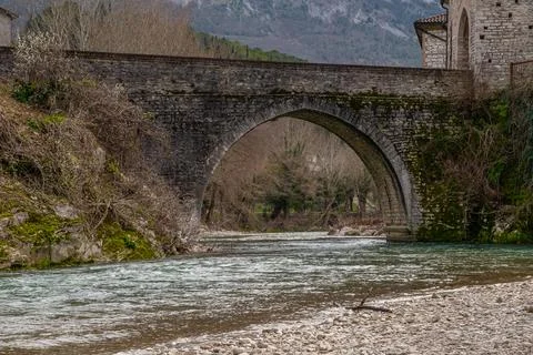 Medieval Stone Bridge Stock Photos