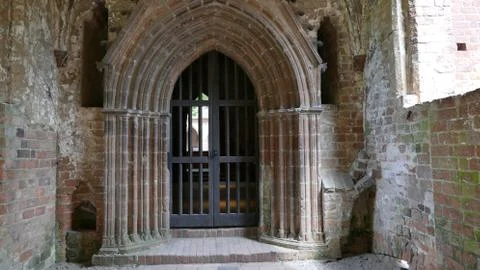 Medieval stone monastery Stock Photos