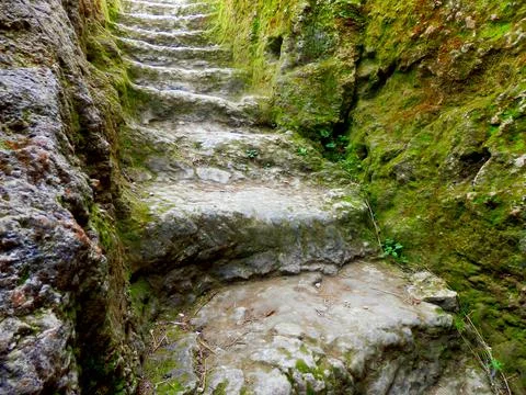 Medieval Stone Steps Stock Photos
