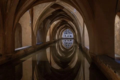 Medieval Stone Vault Foto stock