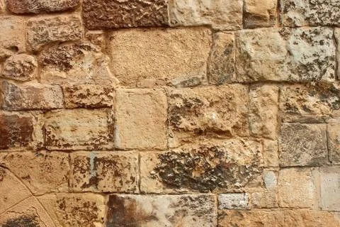 Medieval stone wall Foto stock
