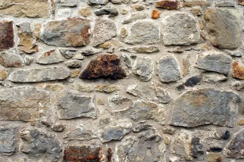 Medieval stone wall Foto stock