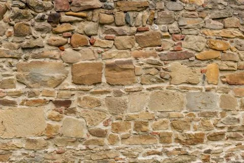 Medieval Stone Wall Texture 写真素材