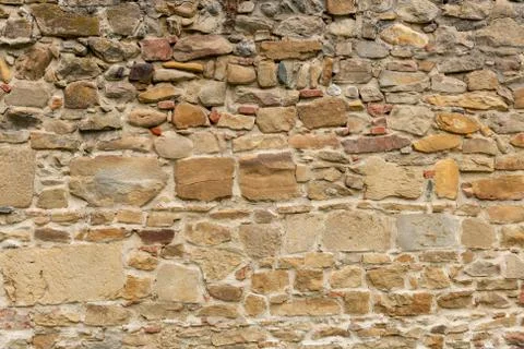 Medieval Stone Wall Texture 写真素材