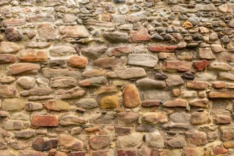 Medieval Stone Wall Texture 写真素材