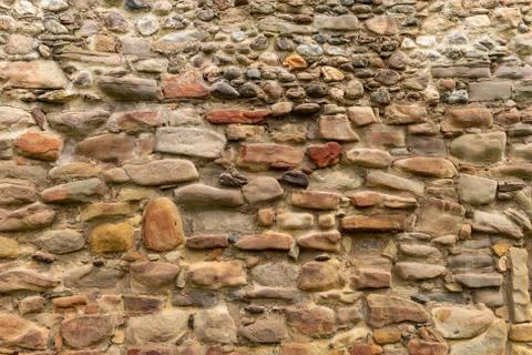 Medieval Stone Wall Texture 写真素材
