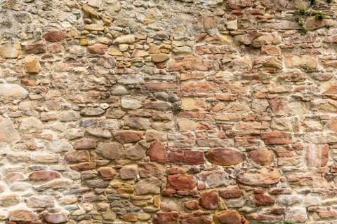 Medieval Stone Wall Texture 写真素材