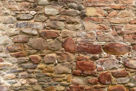 Medieval Stone Wall Texture 写真素材