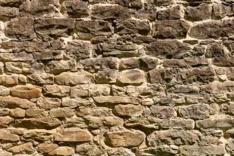 Medieval Stone Wall Texture 写真素材