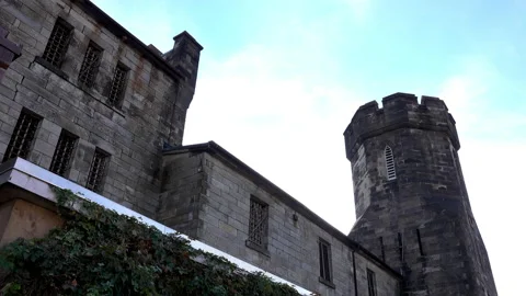 Medieval style building with tower and parapet. 動画素材 163482997