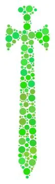 Medieval Sword Mosaic of Dots Illustrazione stock