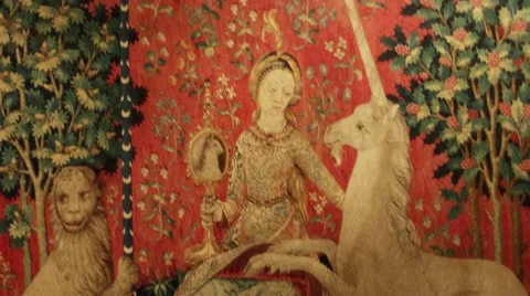 Medieval Tapestry 2 at 25fps Stock-Footage 43668638