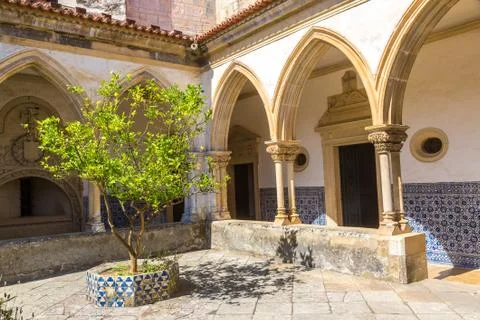 Medieval Templar castle in Tomar Foto stock