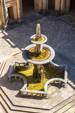 Medieval Templar castle in Tomar Stock Photos