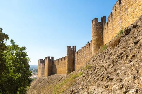 Medieval Templar castle in Tomar Foto stock