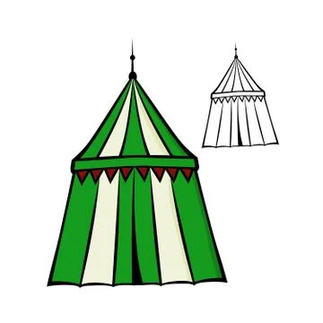 Medieval tent Stock Illustration