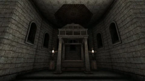 Medieval Tomb background video animation | Stock Video | Pond5