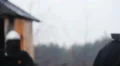 Medieval tournament rivals fighting violently, end of battle round, martial art HD Footage