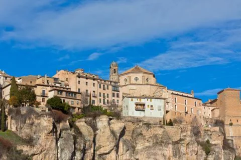 The medieval town of cuenca Stock Photos