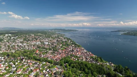 Medieval town of Uberlingen - Circle-Left-Clip Stock-Footage 276713032