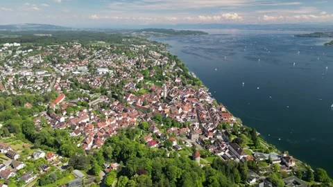 Medieval town of Uberlingen - Circle-Left-Clip Stock Footage 276713222