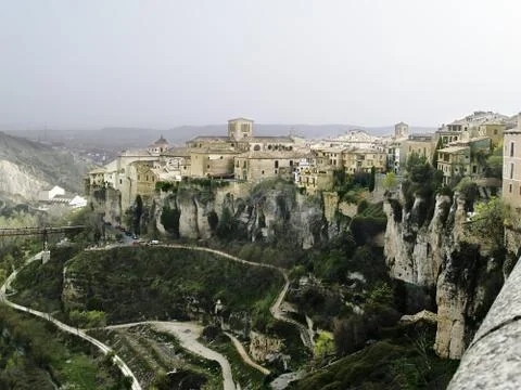 Medieval town view Stock Photos