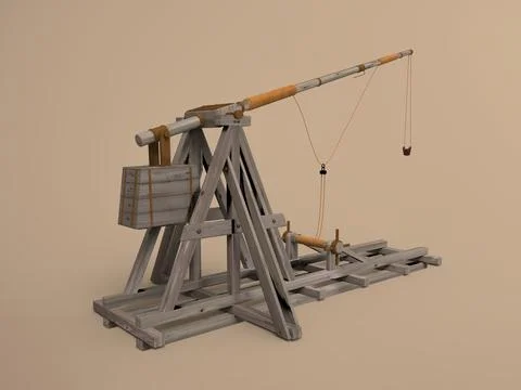 Medieval trebuchet イラスト素材
