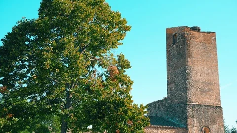 The medieval village of Pedraza Stock Footage 123378377